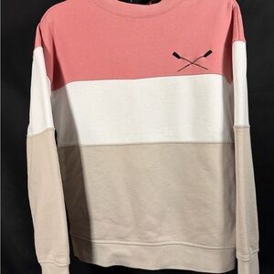 Charles River Apparel Westerly crewneck,color-blocked Sweatshirt M,Crossed Oar’s